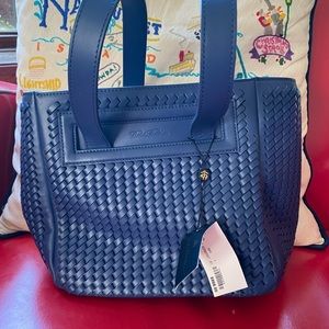 Brooks Brothers NWT Leather woven Handbag